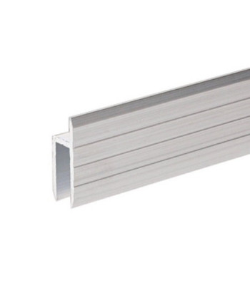 Aluminium h-Section for 7 mm Rack Doors - 2 x 2 meter