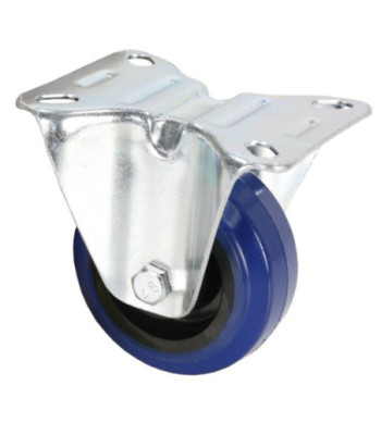 Castor 80 mm with blue Wheel