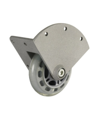 Recessed Corner Castor with soft Wheel 75 mm