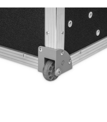 Corner castor with 48 mm wheel in aluminium die-cast housing