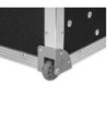 Corner castor with 48 mm wheel in aluminium die-cast housing