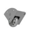 Corner Castor with 48 mm Wheel in Aluminium Die-Cast Housing