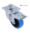 Tente Swivel Castor 100 mm with Blue Wheel and Brake