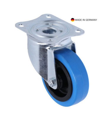 Tente Swivel Castor 100 mm with Blue Wheel