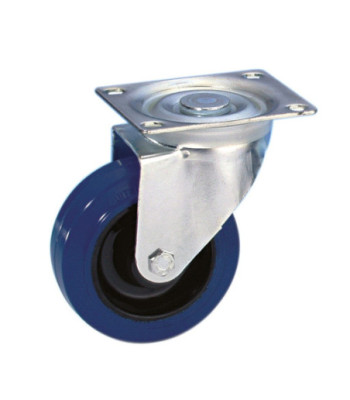 Guitel Swivel Castor 100 mm with Blue Wheel