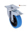 Tente Swivel Castor 125 mm with Blue Wheel and Brake