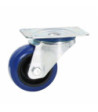 Swivel Castor 80 mm with blue Wheel