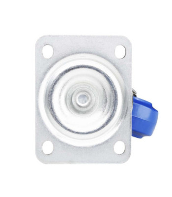Swivel Castor 80 mm with blue Wheel