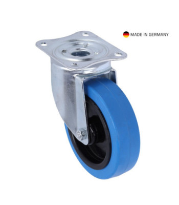 Tente Swivel Castor 125 mm with Blue Wheel
