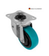 Tente Swivel Castor 100 mm with Petrol Wheel and Directional Self-Setting Feature