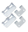 Bag of 2 Detachable Hinges Large Galvanized