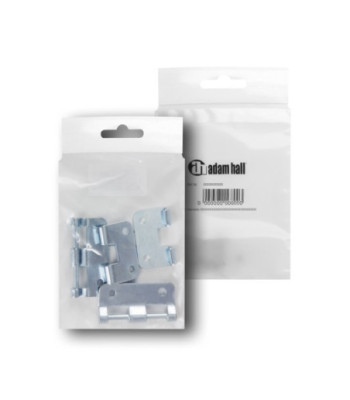 Bag of 2 Detachable Hinges Large Galvanized