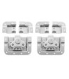 Bag of 2 Butterfly Latch short Cranked 14 mm deep with Split Dish