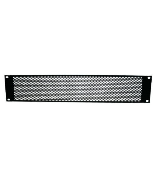 19" U-Shaped Ventilation Panel with Round Holes