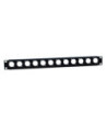 19" U-Shaped Rack Panel 12 Sockets 1 U with Tie Bar