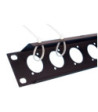19" U-Shaped Rack Panel 12 Sockets 1 U with Tie Bar