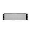 19" U-Shaped Ventilation Panel with Round Holes