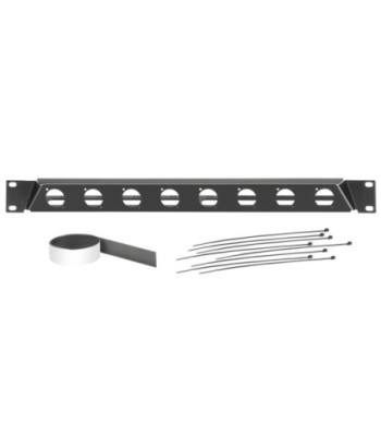 19" Angled Rack Panel for 8 x D-TYPE Sockets