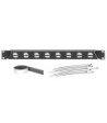 19" Angled Rack Panel for 8 x D-TYPE Sockets