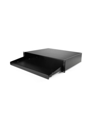 19" 2U Rack Drawer with keyboard outlet | steel