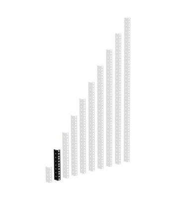 Heavy Duty Rack Strip black 4 U