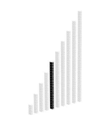 Heavy Duty Rack Strip black 10 U