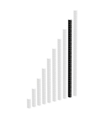 Heavy Duty Rack Strip black 18 U