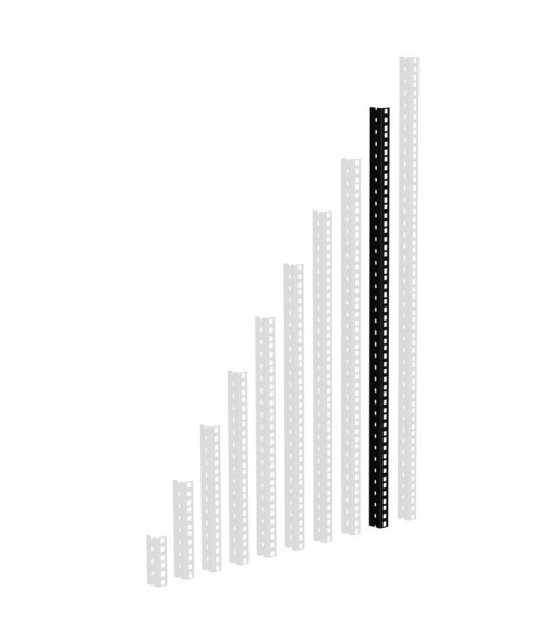 Heavy Duty Rack Strip black 18 U Heavy Duty Rack Strip black 18 U