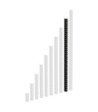 Heavy Duty Rack Strip black 18 U