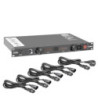 Power Conditioner with voltmeter and ammeter and rack lighting