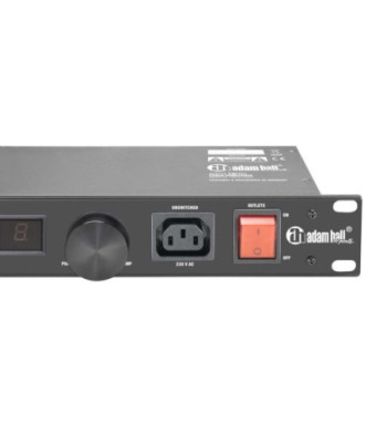Power Conditioner with voltmeter and ammeter and rack lighting