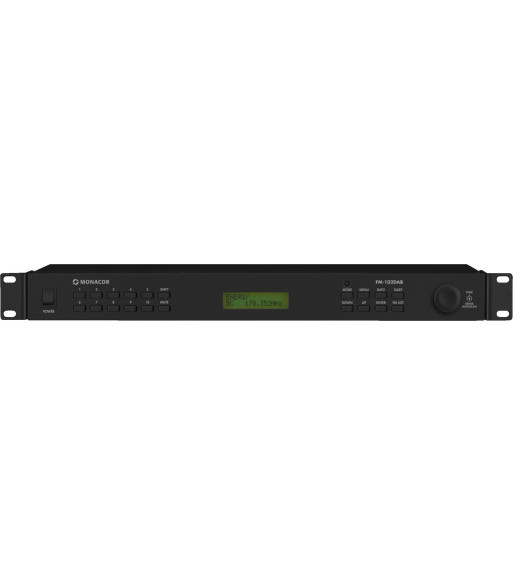 DAB radio 1U - FM-102DAB Monacor DAB radio 1U - FM-102DAB Monacor
