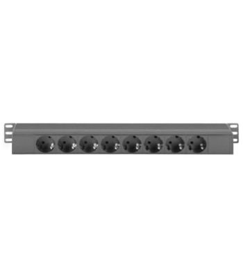 19" Power Strip 1U 8-way with IP65 power cable