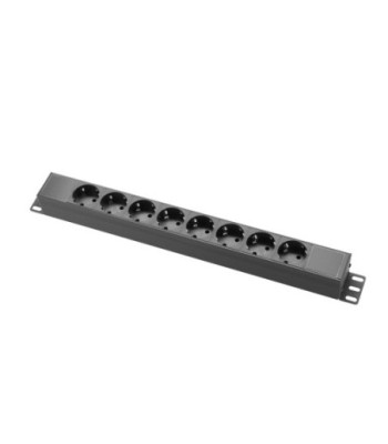 19" Power Strip 1U 8-way with IP65 power cable