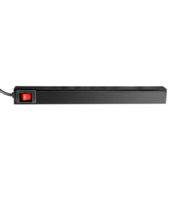 19" Power Strip 1U 8-way with switch & 2 x USB