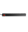 19" Power Strip 1U 8-way with switch & 2 x USB