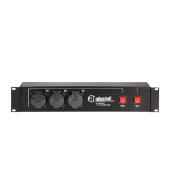19" Power Strip 2U 9-way with 2 switches