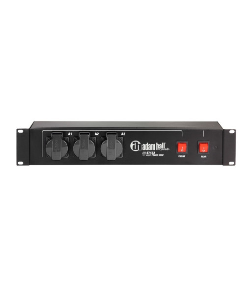 19" Power Strip 2U 9-way with 2 switches