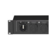 19" Power Strip 2U 9-way with 2 switches