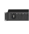 19" Power Strip 2U 9-way with 2 switches