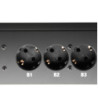 19" Power Strip 2U 9-way with 2 switches