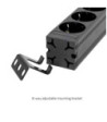 19" Power Strip 1U 7-way with switch & protection cap