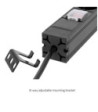19" Power Strip 1U 7-way with switch & protection cap