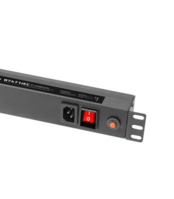 19" Power Strip 1U 10-way with C13 cold device sockets