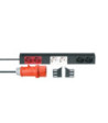 19" Power Strip 1U 6-way with 3 power circuits