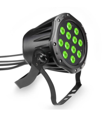 Cameo 12 x 3 W TRI Colour LED Outdoor PAR Can RGB in Black Housing