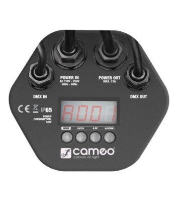 Cameo 12 x 3 W TRI Colour LED Outdoor PAR Can RGB in Black Housing