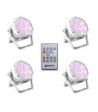 Cameo Set Including 4 x CLROOTPAR4WH Incl. IR Remote Control (CLPFLAT1REMOTE)