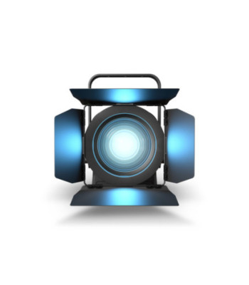 Cameo Theater Spot with Fresnel Lens and 200 W 6-in-1 LED in Black Housing