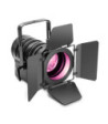 Cameo Theatre Spotlight with PC Lens and 60W RGBW LED in Black Housing